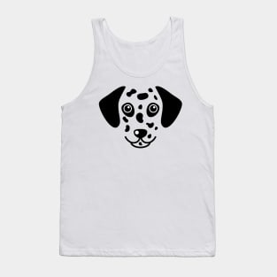 Dalmatian dog face Tank Top